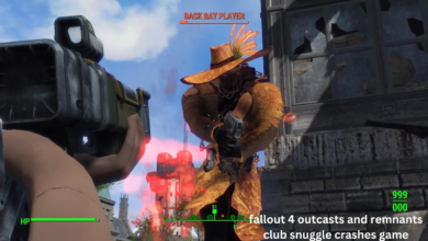 fallout 4 outcasts and remnants club snuggle crashes game